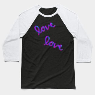 Colorful love Baseball T-Shirt